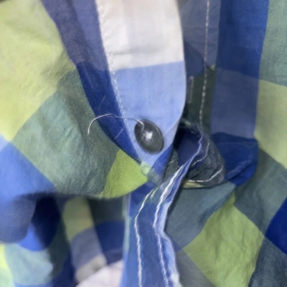 BKE Mens Shirt Gun Metal Buttons Athletic Fit Long Sleeve Large Plaid Sz XL - Picture 8 of 13
